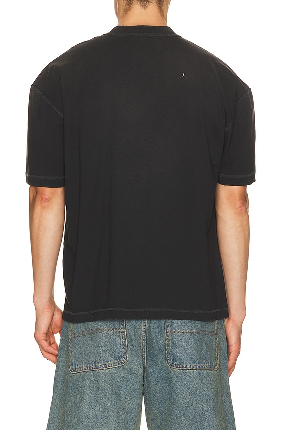 view 2 of 4 Aeterna Crew Tee in Washed Black