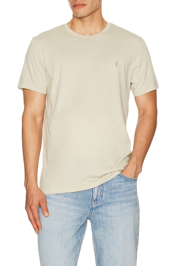 view 2 of 6 Tonic Crew Tee 3 Pack in White, Pink, & Green