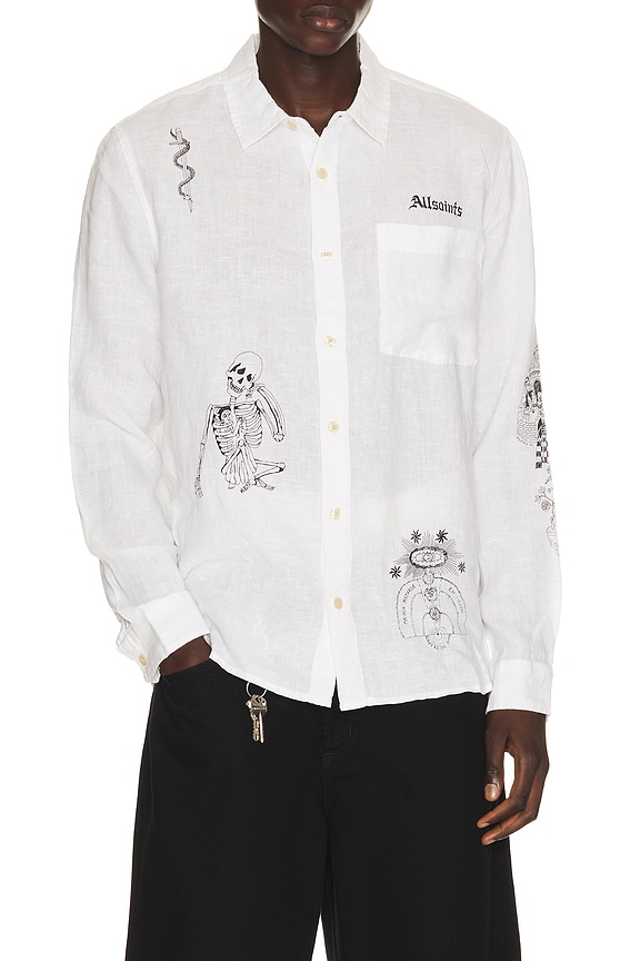 view 1 of 5 CAMISA TERROR in White