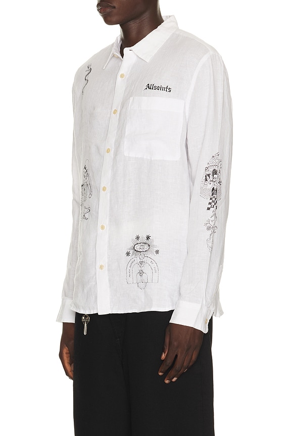 view 2 of 5 CAMISA TERROR in White