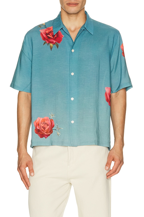 view 1 of 4 CAMISA FLEUR FAZED in Anker Blue