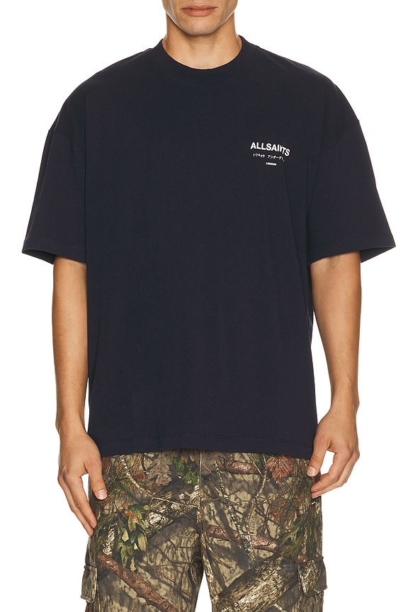 view 2 of 4 Underground Crew Tee in Sapphire Blue