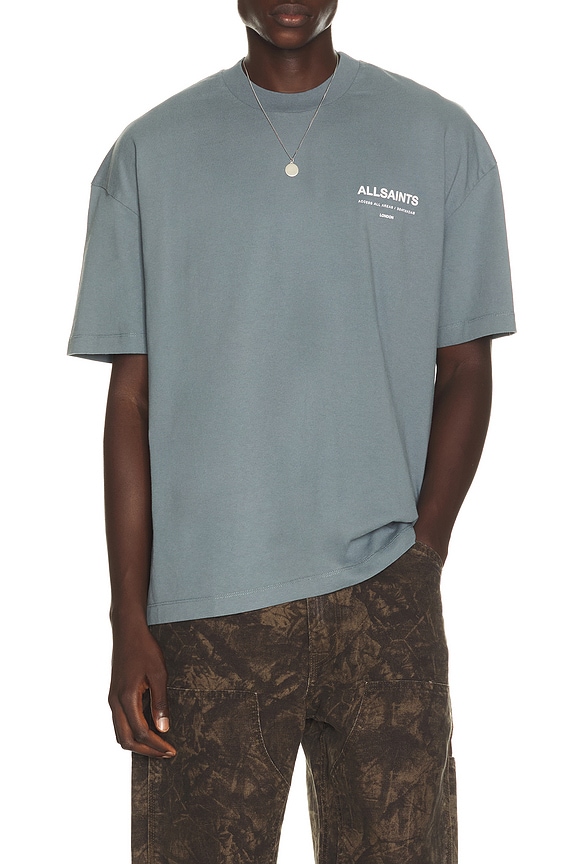 view 2 of 4 Backstage Short Sleeve Tee in Lunar Blue