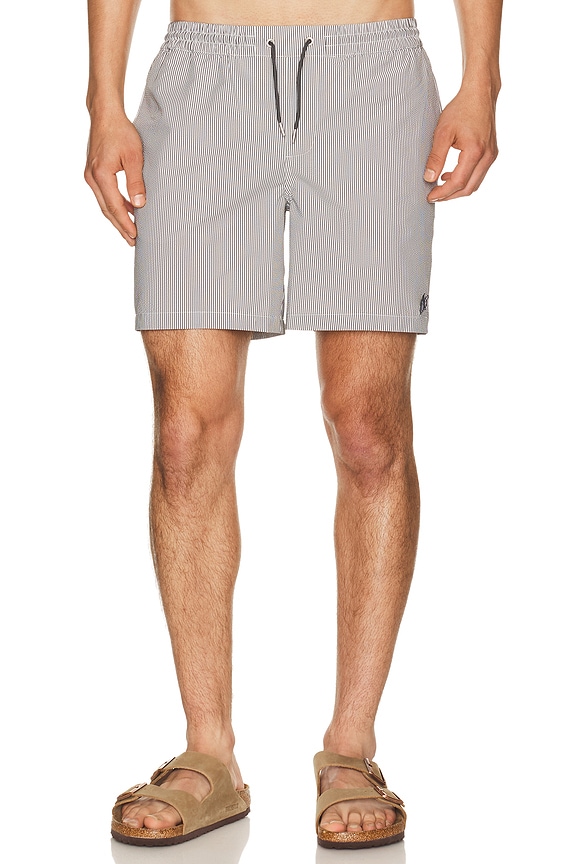 view 1 of 5 SHORT DE BAIN CIPER in Chalk White & Blue