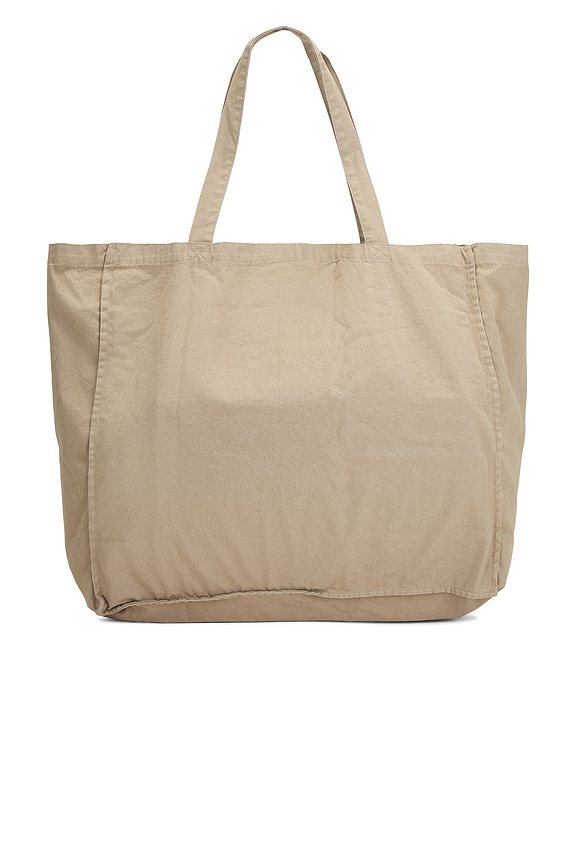 view 2 of 6 Large Biggy Tote Bag in Light Khaki