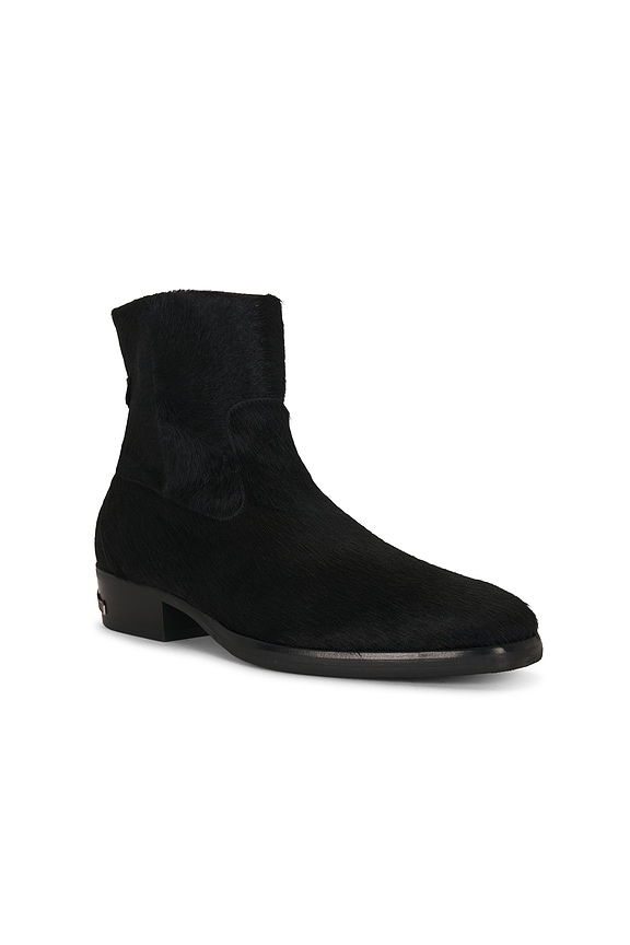 view 2 of 5 Basel Pony Zip Boot in Black