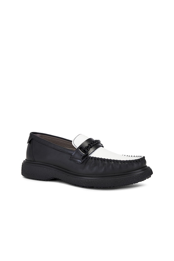 view 2 of 5 Gibbs Chain Loafer in Black & White