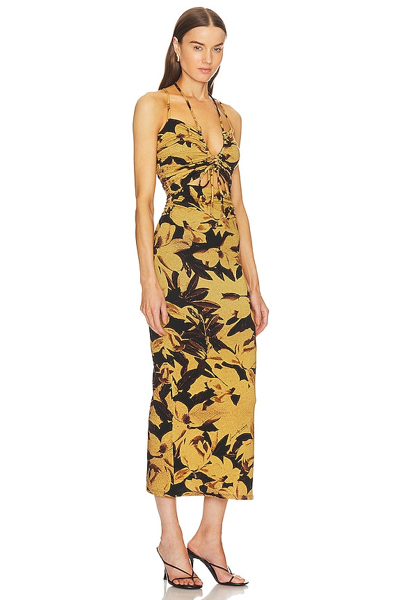 view 2 of 3 Amaya Alessandra Dress in Black & Gold