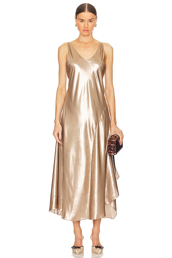 view 2 of 4 Megan Dress in Caramel Brown