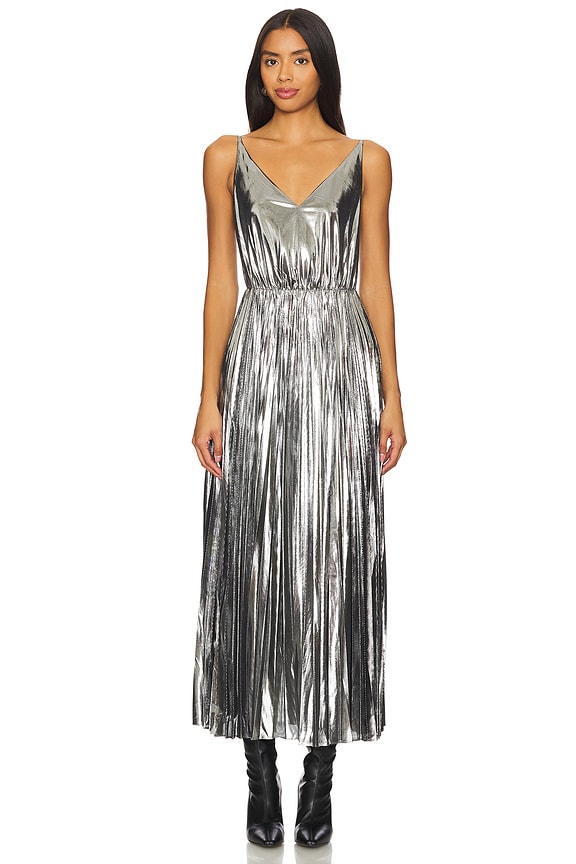 view 2 of 4 Spark Dress in Grey Marl & Silver