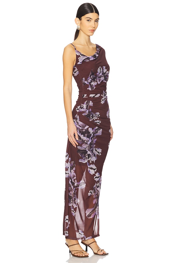 view 2 of 4 Eris Dress in Monica Oxblood Red