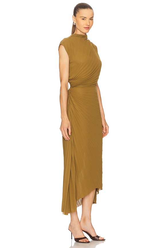 view 2 of 4 Rayanna Dress in Fango Green