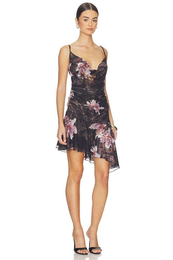 view 2 of 3 Bea Mesh Mini Dress in Crystal Black