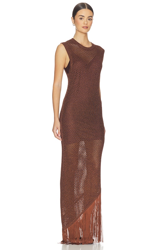 view 2 of 4 Jessie Dress in Burnt Brown