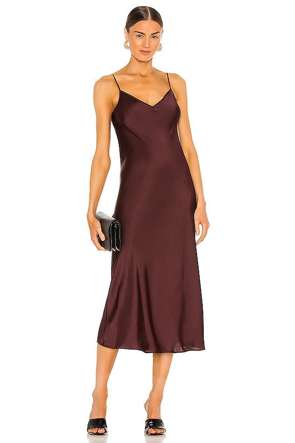 view 2 of 4 Karla Slip Dress in Bordeaux Red
