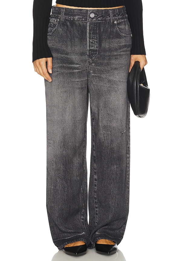 view 1 of 6 Tyler Denim Trouser in Illusion Black