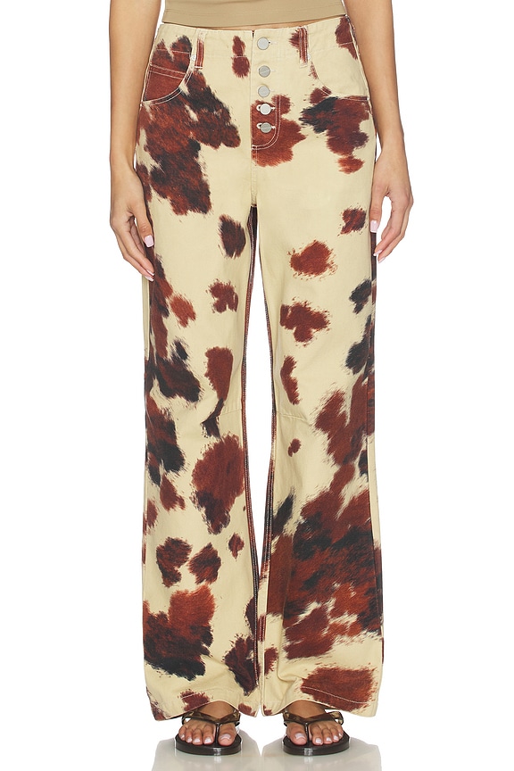 view 1 of 6 Tay Carpenter Wide Leg in Cow Print