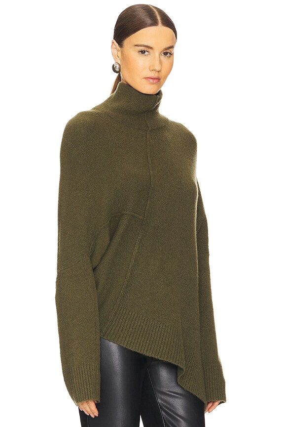 view 2 of 5 PULL COL ROULOTTÉ LOCK in Moss Green