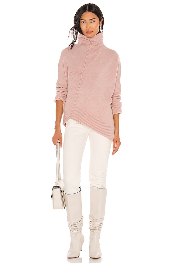 Pink Westie Roll Neck Sweater main image 1