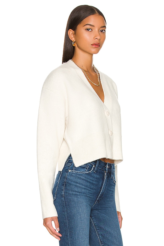 view 2 of 4 Vika Cardigan in Cream & White