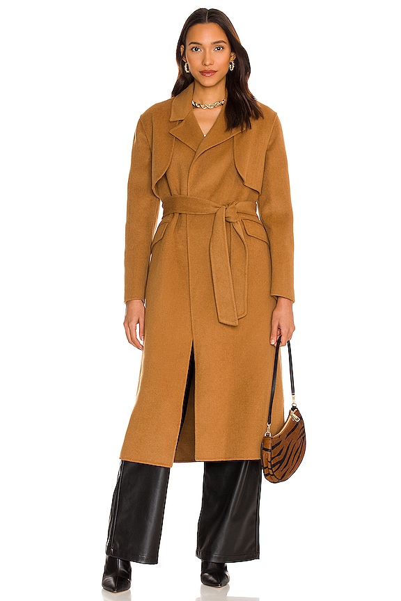view 2 of 5 Bree Coat in Caramel Brown