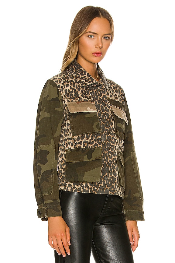 view 2 of 4 Finch Camo Leopard Jacket in Camouflage Green