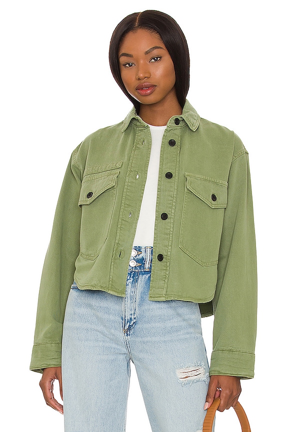 ALLSAINTS Rylan Shirt Jacket in Khaki Green | REVOLVE