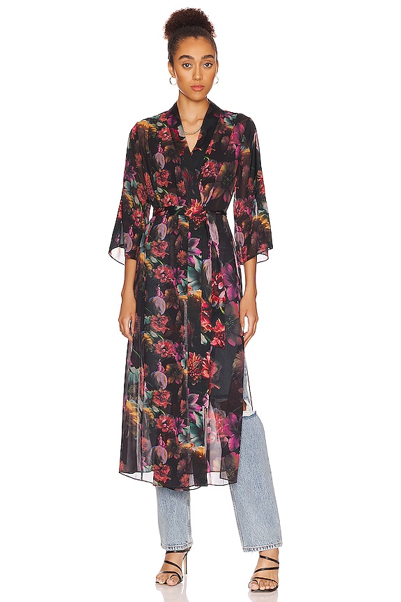 view 2 of 4 Elsa Ahiahi Kimono in Black