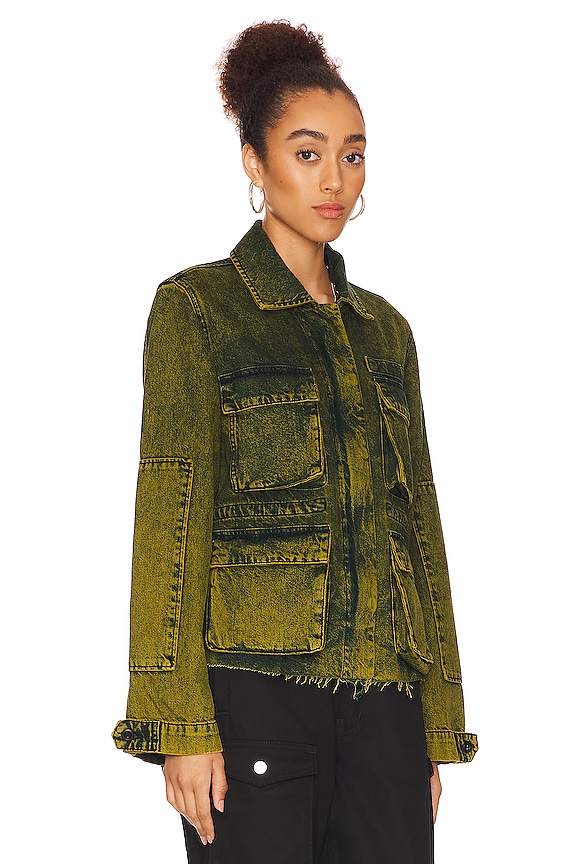 view 2 of 4 Finch Military Jacket in Acid Lime