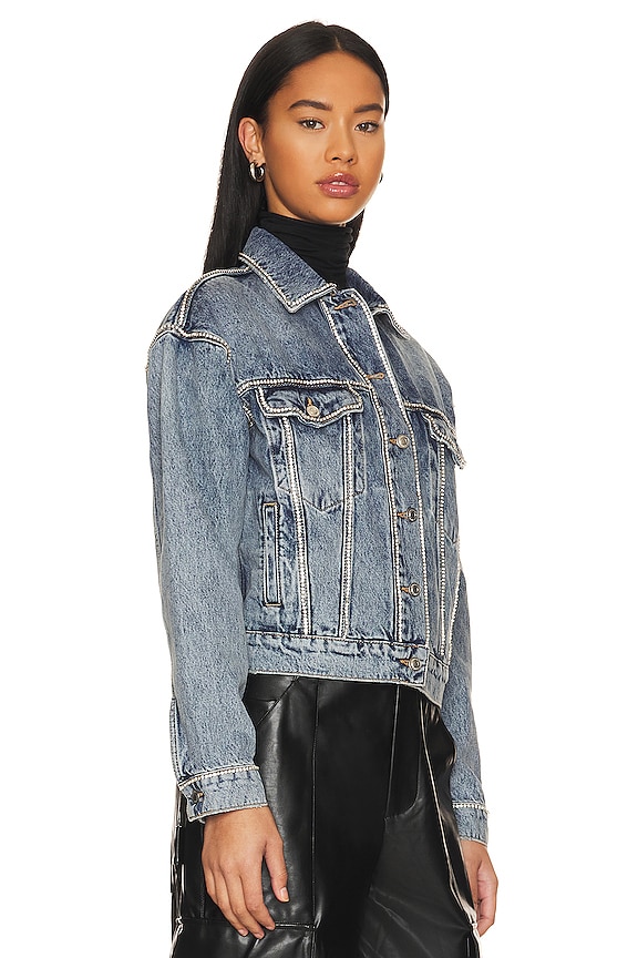 view 2 of 5 Bella Diamante Jacket in Indigo Blue