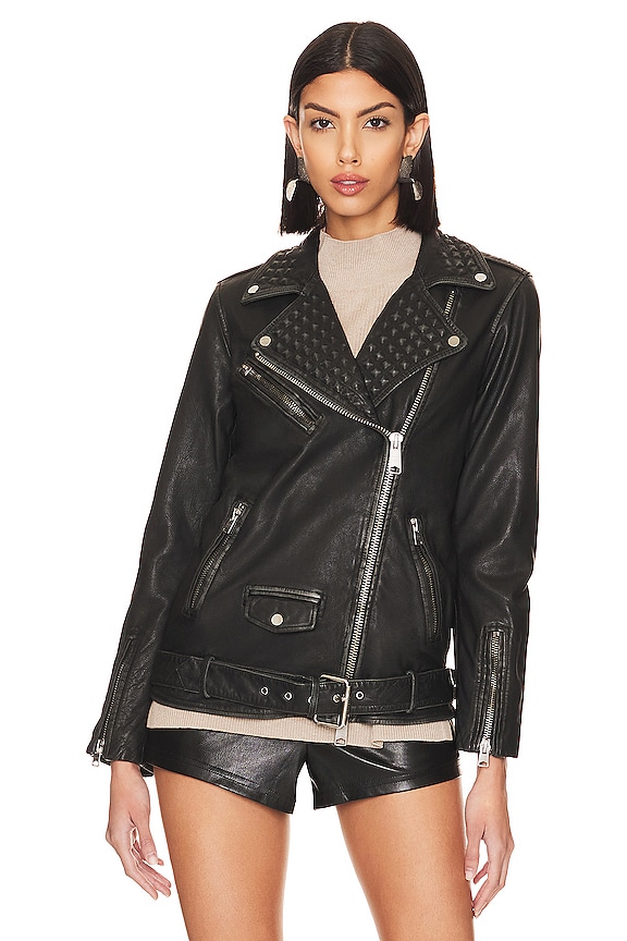 view 2 of 5 Billie Stud Biker Jacket in Black