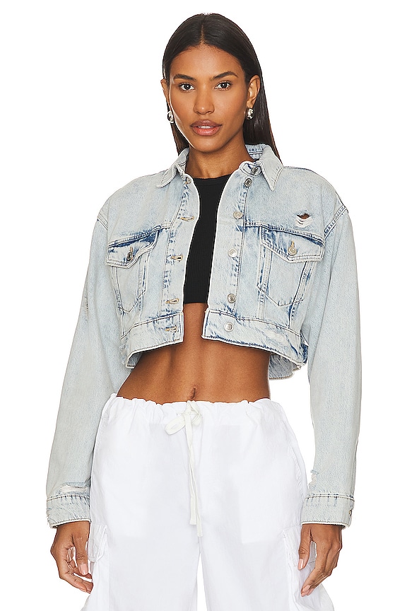 view 1 of 4 Cona Cropped Jacket in Light Indigo