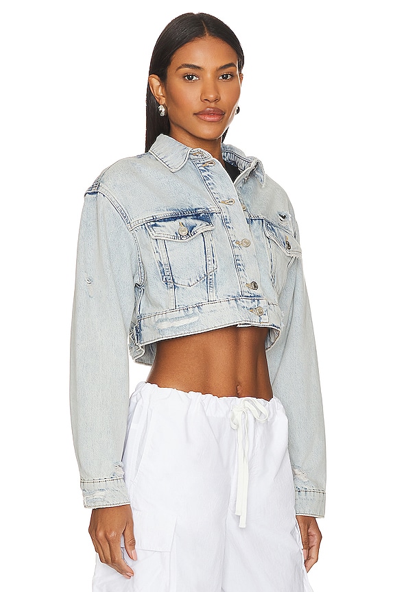 view 2 of 4 Cona Cropped Jacket in Light Indigo