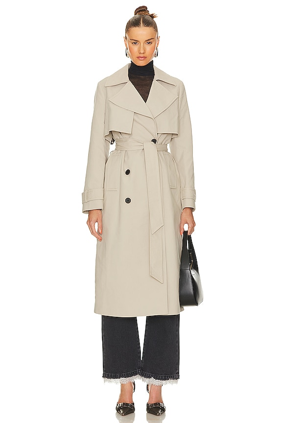view 2 of 4 Mixie Leo Trench in Beige