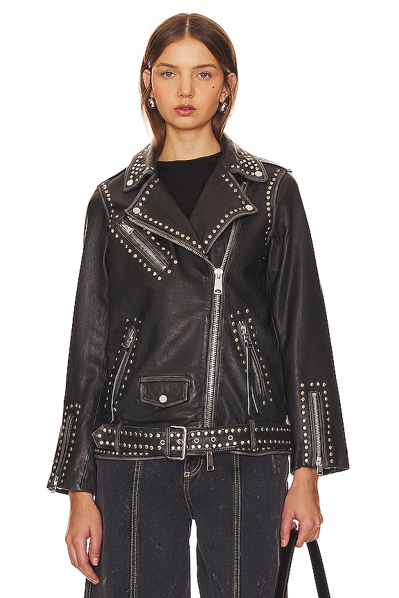 view 2 of 5 BILLIE 바이커 in Washed Black