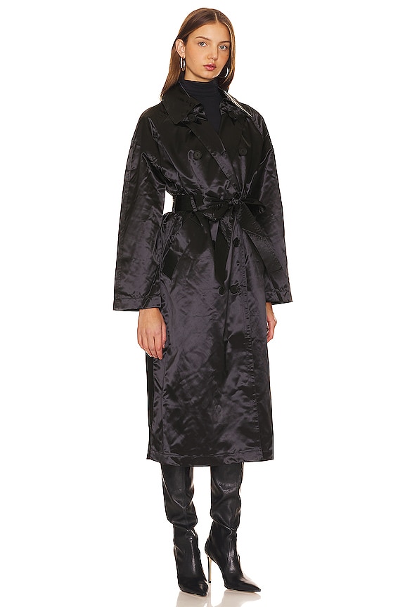 view 2 of 3 Elltee Toni Trench in Black