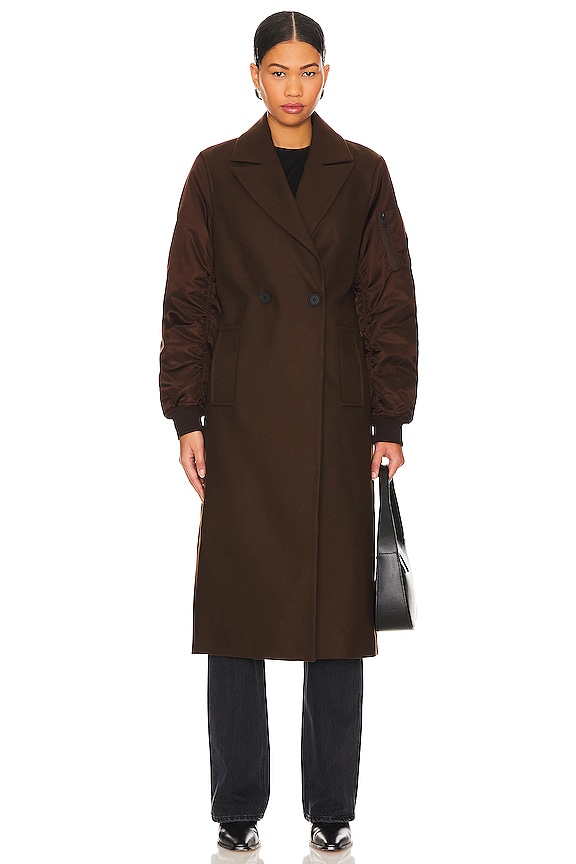 view 2 of 4 ABRIGO PAULAH in Chocolate Brown