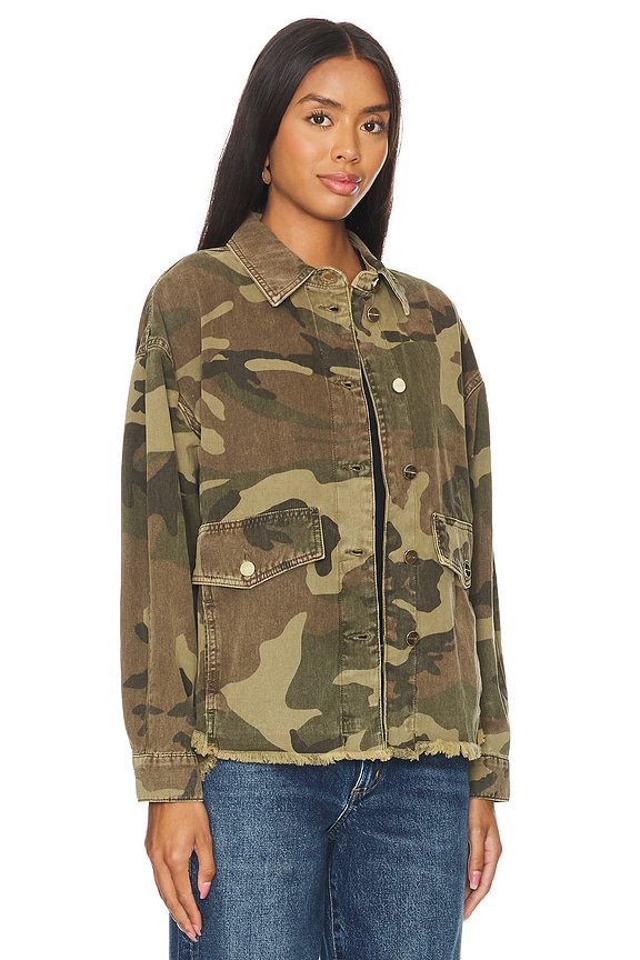 view 2 of 4 VESTE CHEMISE HETTIE in Camo Green