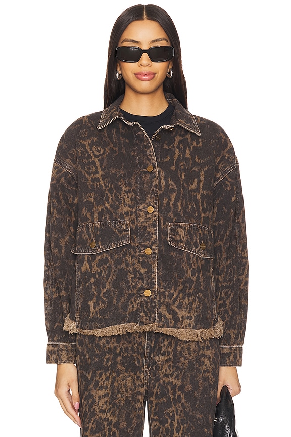 view 2 of 5 Hettie Denim Shacket in Jinx Golden Brow