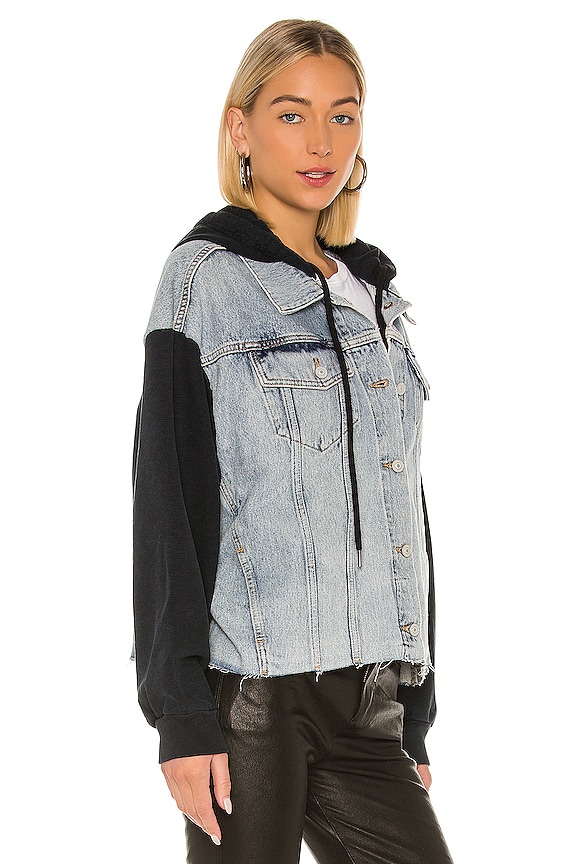 view 2 of 4 Milena Hooded Jacket in Indigo Blue
