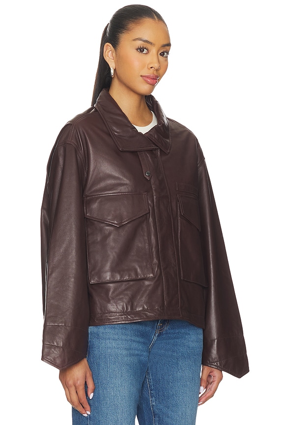 view 2 of 4 Clay Jacket in Oxblood Red