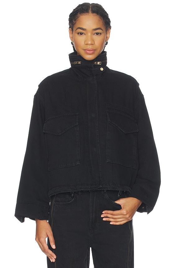 view 2 of 5 Clay Zip Jacket in Washed Black