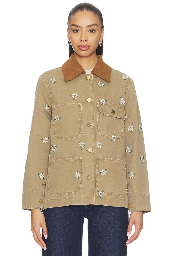 view 2 of 6 BLOUSON BEX DENIM in Vintage Sand Brown