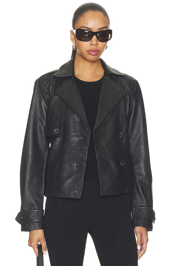 view 2 of 5 Okena Cropped Jacket in Black