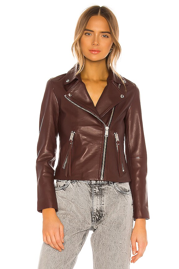 view 2 of 5 BLOUSON MOTARD DALBY in Dark Raspberry Pink