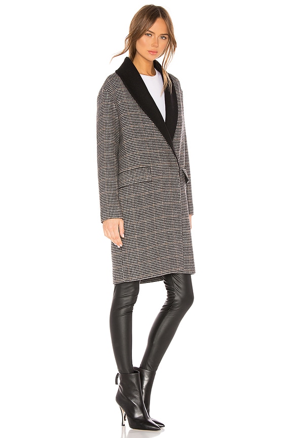 view 2 of 3 MANTEAU in Black, Chalk & Brown