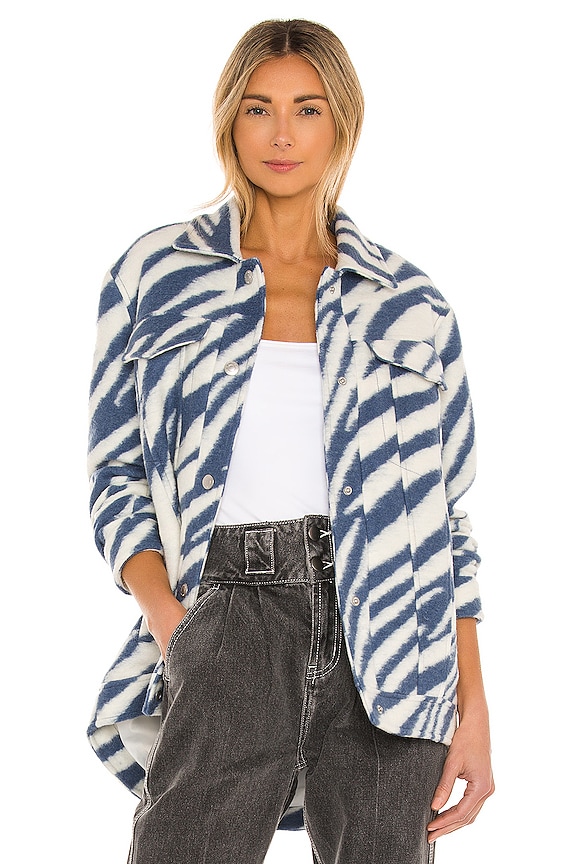 view 1 of 5 Faye Jacket in Blue & White