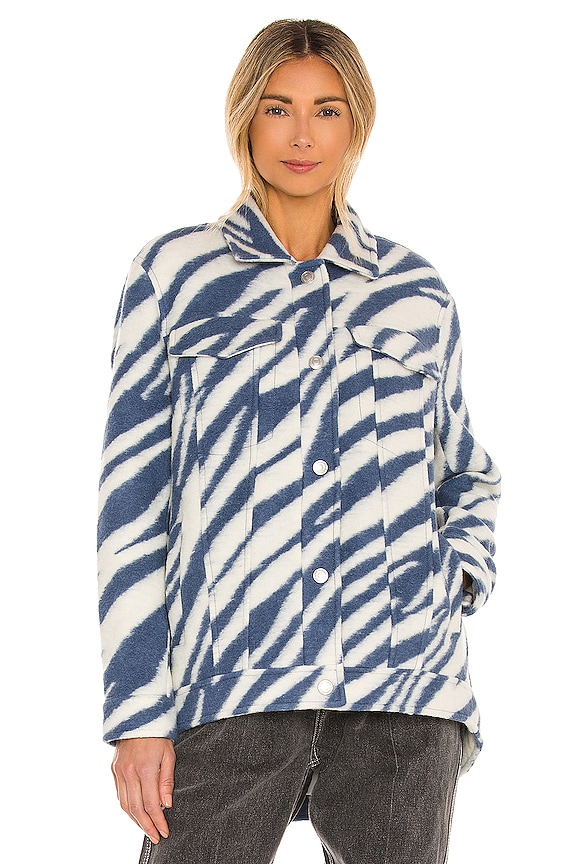 view 2 of 5 Faye Jacket in Blue & White