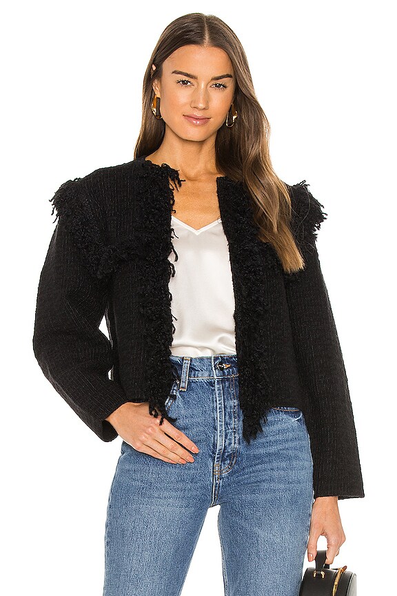 view 1 of 4 Ashley Tassel Jacket in Black