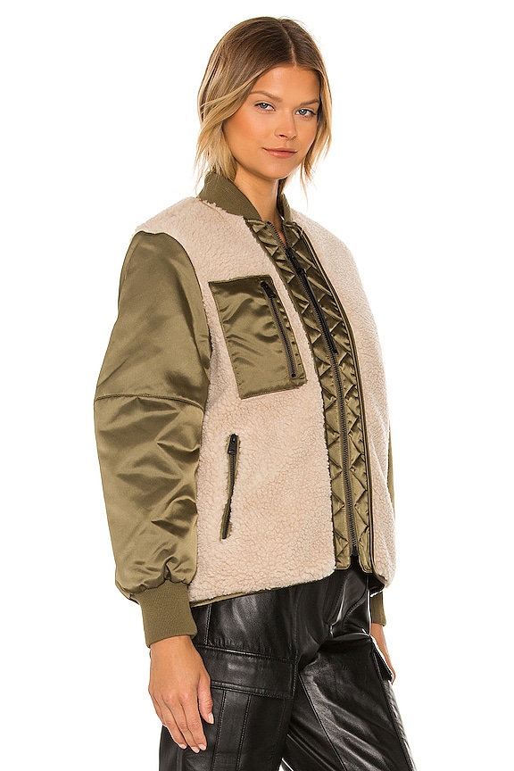 view 2 of 4 Suri Bomber in Khaki & Ivory